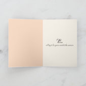 セーラー感動的詩悔やみや弔慰 カード (内部)