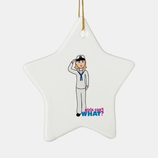 セーラー服の海軍少女 セラミックオーナメント (右)