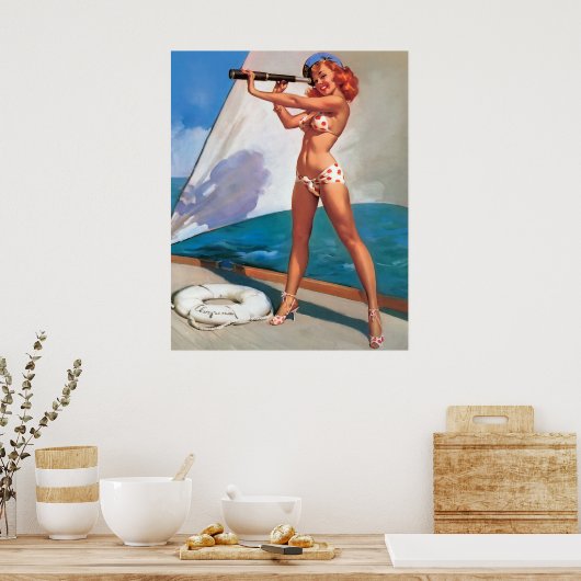 セーラー服 ポスター (キッチン)