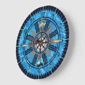 セーラー海時計 ラージ壁時計 (傾斜)