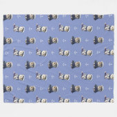 セーラー猫 フリースブランケット (正面(横))