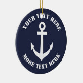 セーラー航海のいかりのクリスマス飾り セラミックオーナメント (右)