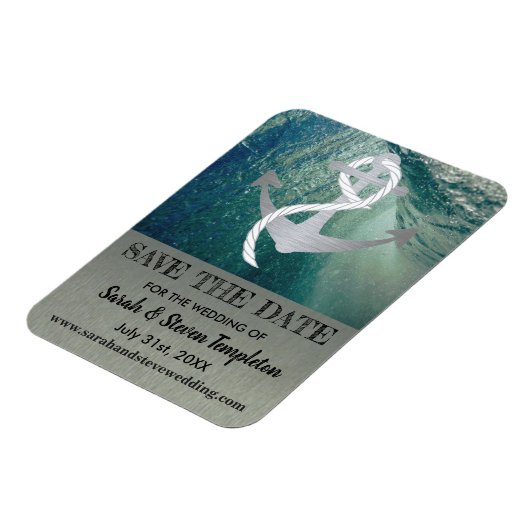 セーラー航海のいかりの保結婚存 マグネット (左側)