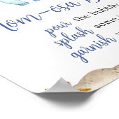 セーラー航海のアホイベビーシャワーマママオサバー ポスター (角)