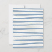 セーラー航海のアホイボーイ赤ちゃんシャワー帆船 招待状 (裏面)