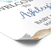 セーラー航海のアホイ赤ちゃんシャワーへようこそ ポスター (角)