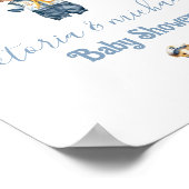 セーラー航海の服装用ベビーシャワーへようこそ ポスター (角)