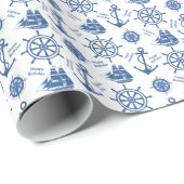 セーラー船長へのハッピーバースデー ラッピングペーパー (ロールコーナー)