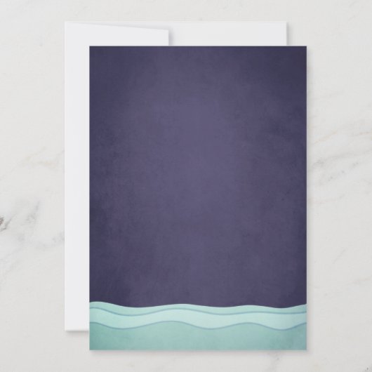 セーラー誕生日来インベクション遠くにセイル 招待状 (裏面)