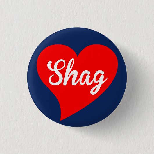 セーラー赤いハート・シャグ 缶バッジ (正面)