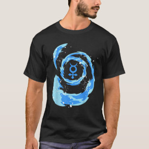 セーラー アニメ 水 海津波 水星 星 シンボル H2O Tシャツ