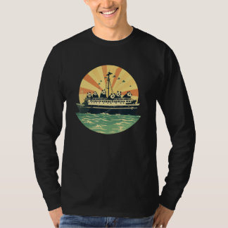 セーラー パンダ オーシャン クルーズ バケーション Tシャツ