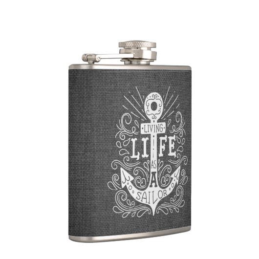 セーラ航海のーやる気を起こさせる引用文 フラスク (右)