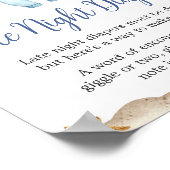 セーラ航海のーアホイ赤ちゃんシャワー深夜おむつ ポスター (角)