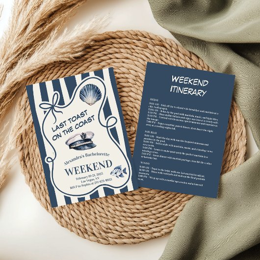 セーラ航海のーストライプシェルとハットバチェロレッテ 招待状