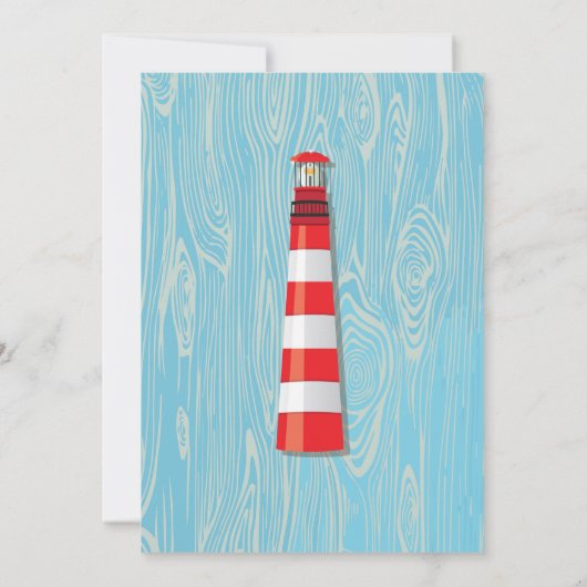 セーラ航海のーベビーシャワーパーティの招待状 招待状 (裏面)