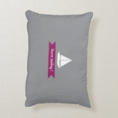 セーラ航海のー最高のワーワイン灰色 アクセントクッション (裏面(縦))