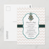 セーラ航海のー・アホイ少年のシャワー ポストカード (正面/裏面)