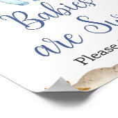 セーラ航海のー・アホイ赤ちゃんシャワーベビーは甘い ポスター (角)