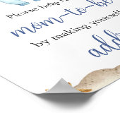 セーラ航海のー・アホイ赤ちゃんシャワー封筒ステーション ポスター (角)