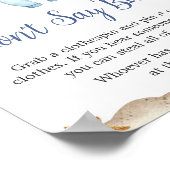 セーラ航海のー・アホイ赤ちゃんシャワー言わないベビー ポスター (角)