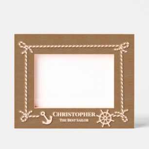 セーラ航海のー レーザー彫刻フレーム