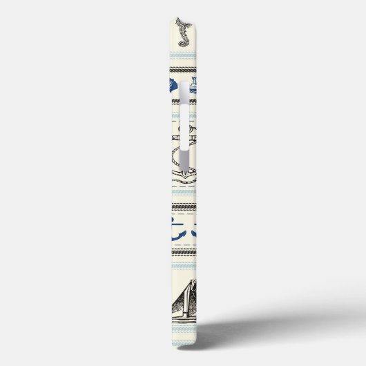 セーリングいかり航海のモノグラムサムスン4ケース Case-Mate iPhoneケース (裏面 / 左)