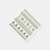 セーリングいかり航海のロープノットセイルナプキンス スタンダードカクテルナプキン (角)