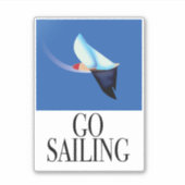 セーリングに行く シール (正面)
