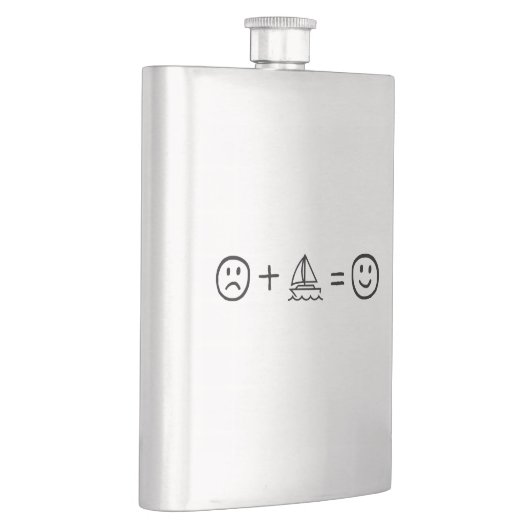 セーリングはあなたを幸せにする フラスク (右)