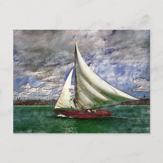 セーリングはがき ポストカード (正面)