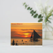 セーリングアットボラカイサンセット ポストカード (スタンド正面)