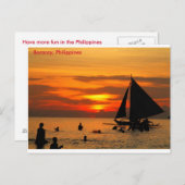 セーリングアットボラカイサンセット ポストカード (正面/裏面)