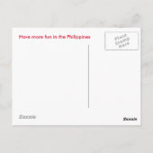 セーリングアットボラカイサンセット ポストカード (裏面)