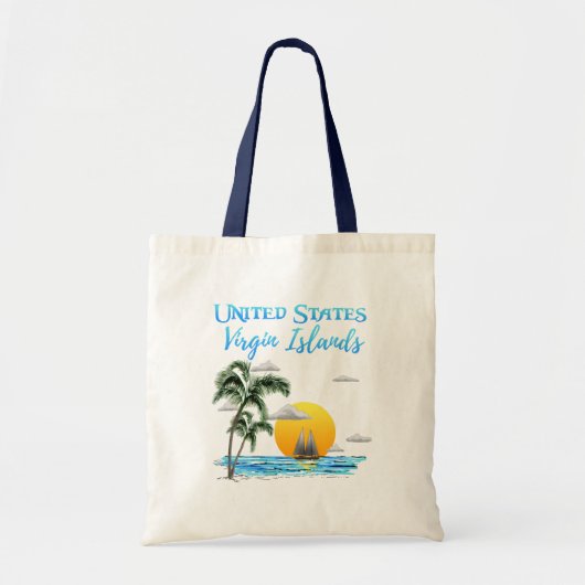 セーリングアメリカヴァージン諸島 トートバッグ (正面)