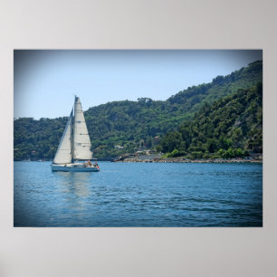 セーリングイタリアンザリビエラ – Portofino ポスター