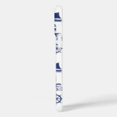 セーリングイラストレーションNavy Blue+White Case-Mate iPhoneケース (裏面 / 左)