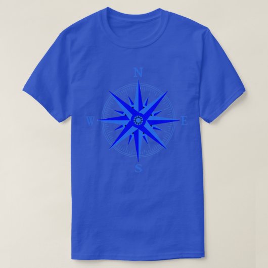 セーリングウィンドバラコンパス航海の Tシャツ (デザイン正面)