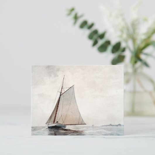 セーリングオフグロスターウィンスローホームマハガキ ポストカード (スタンド正面)