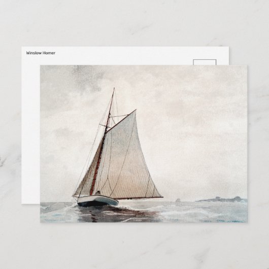 セーリングオフグロスターウィンスローホームマハガキ ポストカード (正面/裏面)