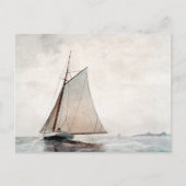 セーリングオフグロスターウィンスローホームマハガキ ポストカード (正面)