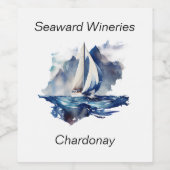 セーリングカスタムボトルワインラベル ワインラベル (シングルラベル)
