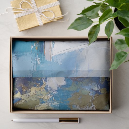 セーリングカタリナアイランドカリフォルニアデクページ 薄葉紙 (ギフト)