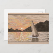 セーリングガルフ諸島/サンフアン諸島/バウンダリーパ ポストカード (正面/裏面)