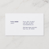 セーリングキャプテンの船ヘルム航海の供給 名刺 (裏面)