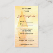 セーリングギフト券テンプレート名刺 割引カード (裏面)