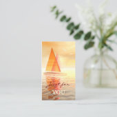 セーリングギフト券テンプレート名刺 割引カード (スタンド正面)