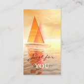 セーリングギフト券テンプレート名刺 割引カード (正面)