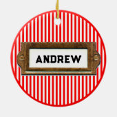 セーリングクリスマス セラミックオーナメント (裏面)