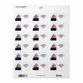 セーリングクリスマス ラベル (フルシート)